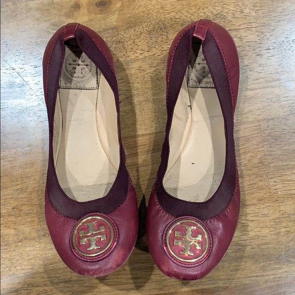 Tory Burch Shoes - Maroon Tory Burch flats